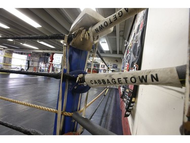 Inside the ropes at the Cabbagetown Boxing's Club  on Wednesday February 12, 2020. Jack Boland/Toronto Sun/Postmedia Network