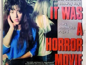 The front page of the Toronto Sun on Oct. 5, 1994. Tetrault-Ridge was the subject of a front-page story.