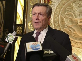 Toronto Mayor John Tory at Royale Fine Dining & Banquet in north Scarborough as part of a "Solidarity Dinner" with members of the local Chinese business community on January 30, 2020. Jack Boland/Toronto Sun