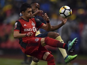 Toronto FC's Marky Delgado (front) during concacaf play in 2018. (Getty Images)