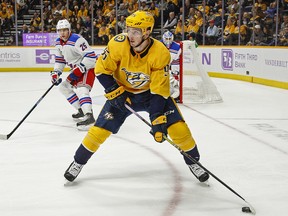 Matt Duchene of the Nashville Predators has been moved to left wing. (Photo by Frederick Breedon/Getty Images)