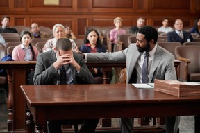 Nicholas Pinnock (right) in a scene from “For Life,” airing Tuesdays on ABC and CTV.