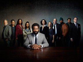 Nicholas Pinnock (centre) stars in ABC's "For Life."