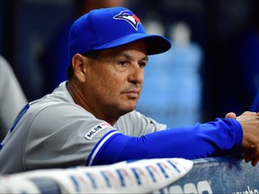 Manager Charlie Montoyo of the Toronto Blue Jays feels the 2020 season could be surprisingly rewarding as long as the kids continue their upward trajectory. (Photo by Julio Aguilar/Getty Images)