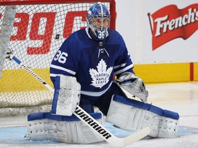 Recently acquired Maple Leafs goaltender Jack Campbell could see more action in net if Frederik Andersen continues to struggle with a playoff berth on the line.