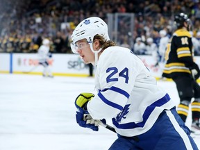 Maple Leafs forward Kasperi Kapanen was benched against the Ottawa Senators on Saturday night. (Maddie Meyer/Getty Images)
