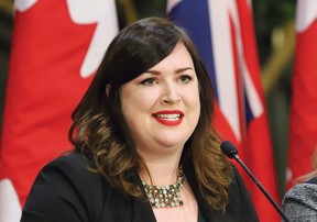 Leadership candidate Kate Graham at the Ontario Liberal Party leadership debate in Sudbury, Ont. on Thursday, Jan. 30, 2020. (John Lappa/Sudbury Star/Postmedia Network)