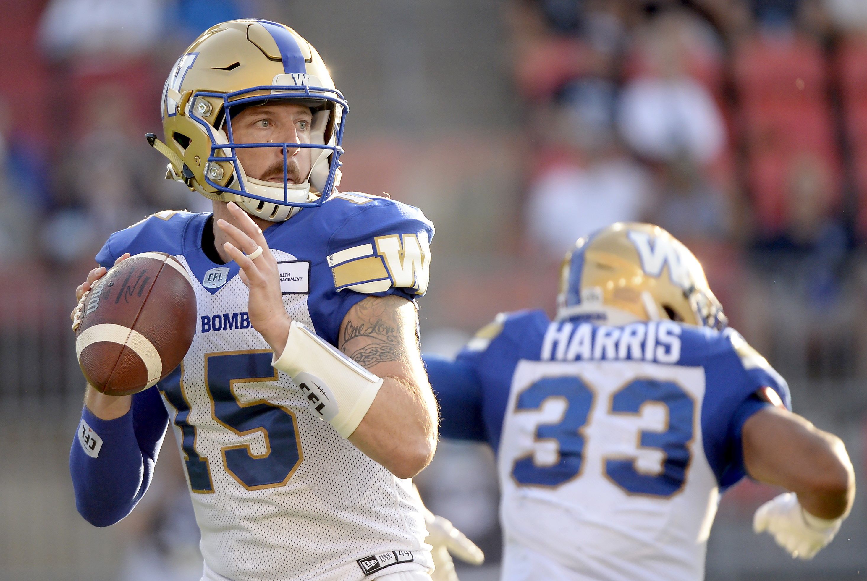 Blue Bombers quarterback Matt Nichols out for remainder of CFL