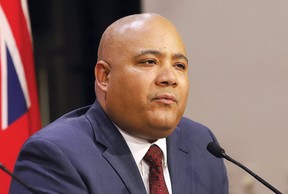 Leadership candidate Michael Coteau at the Ontario Liberal Party leadership debate in Sudbury, Ont. on Thursday, Jan. 30, 2020. (John Lappa/Sudbury Star/Postmedia Network)