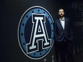 The Argos introduced new QB Matt Nichols on Monday. THE CANADIAN PRESS