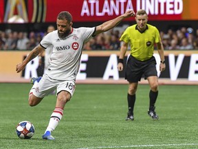Toronto FC’s Nick DeLeon, Pablo Piatti and Michael Bradley are among the Reds’ injured players who won’t be available for Saturday’s regular-season opener in San Jose. (THE CANADIAN PRESS FILES)