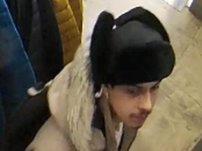 An image released by Toronto Police of a suspect in an alleged indecent exposure on Jan. 10, 2020