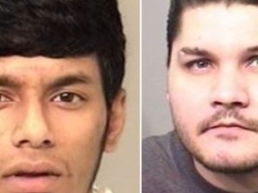 Shajjad Hossain Idrish, 22, left, and Roger Earl VanEvery, 35, are wanted for murder, attempted murder, conspiracy to commit murder and firearm charges after a man, 42, was killed in a shooting at the Galaxy Motel in Brantford.