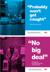 A spoof poster in response to the TTC’s anti-fare evasion ads was recently uploaded to Reddit. REDDIT/KelVarnsan