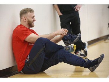 Clayton Pye, a wrestler at Brock University, has overcome adversity after almost being fatally stabbed a few years ago, is well on his way to competing for Canada at the Olympics.  in Toronto, Ont. on Tuesday February 18, 2020. Jack Boland/Toronto Sun/Postmedia Network