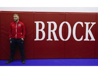 Clayton Pye, a wrestler at Brock University, has overcome adversity after almost being fatally stabbed a few years ago, is well on his way to competing for Canada at the Olympics.  in Toronto, Ont. on Tuesday February 18, 2020. Jack Boland/Toronto Sun/Postmedia Network