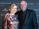 Linda O'Leary and Kevin O'Leary attend Haute Living And Grand Seiko Host Cover Dinner In Honor Of Morimoto, Celebrating Miami Food & Wine at Le Sirenuse on February 20, 2020 in Surfside, Florida. (Photo by Romain Maurice/Getty Images for Haute Living)