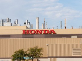 The Honda Canada manufacturing plants in Alliston. (Toronto Sun files)
