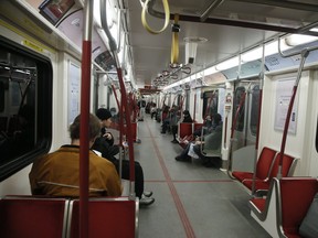 The subway in rush hour on Friday March 20, 2020. Veronica Henri/Toronto Sun/Postmedia Network
