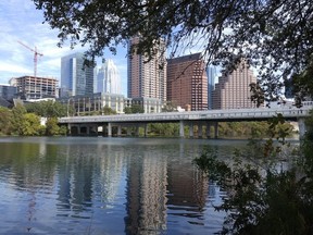A look at downtown Austin, Texas from the south side of the Colorado River.