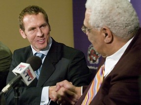 Bryan Colangelo is introduced as the, new president and general manager of the Toronto Raptors in 2006. (SUN FILES)