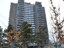 The condo buildings at 4101 Sheppard Ave. E. (pictured) and 4091 Sheppard Ave. E. were given a notice by building management that an onsite security staff member had tested positive for COVID-19. GOOGLE STREETVIEW