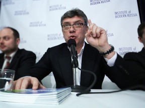 Russian Opposition Politician Boris Nemtsov speaks in Washington, D.C. in January, 2014.