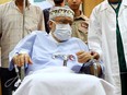 In this Sept. 9, 2009, file photo, Abdel Basset al-Megrahi is seen in his room at a hospital in Tripoli.