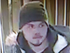 Investigators need help identifying this man, who is suspected of trying to stab security guards after shoplifting from a downtown Toronto store. (Toronto Police handout)