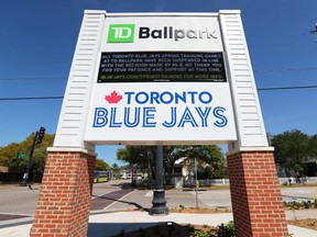A general view of TD Ballpark, the spring training home of the Toronto Blue Jays.
