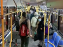 People on a TTC vehicle during the coronavirus pandemic. (Supplied photo)