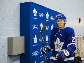 Defenceman Travis Dermott says it's "upsetting" that the Maple Leafs won't be able to interact with their fans as much due to the coronavirus outbreak. (Ernest Doroszuk/Toronto Sun)