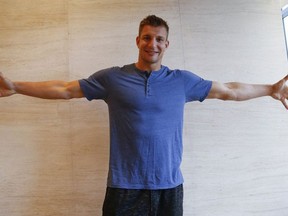 Former New England Patriots tight end Rob Gronkowski has a sit down one-on-one interview with Toronto Sun / Postmedia NFL writer John Kryk on Thursday October 31, 2019. Jack Boland/Toronto Sun/Postmedia Network