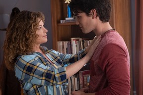 Terry Camp (Shania Twain) and Jeremy Camp (KJ Apa) in I Still Believe. (Lionsgate/Michael Kubeisy)