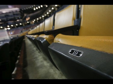 Inside the Scotiabank Arena - the NHL and NBA have suspended game play as the COVID-19 Coronavirus has been deemed a pandemic. Arenas will remain dormant and especially Seat 19 in each arena in Toronto on Thursday March 12, 2020. Jack Boland/Toronto Sun/Postmedia Network