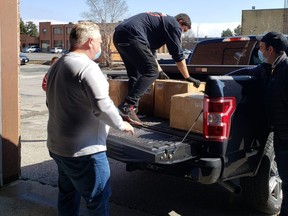 When Dental Brands, a markham-based dental supply company, offered to donate surgical masks and hand sanitizer to help frontline healthcare workers during the COVID-19 pandemic, Ontario Premier Doug Ford jumped in his truck and picked up the much-needed supplies himself on Sunday, March 29, 2020. (supplied photo)
