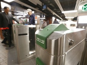 Presto cards at kiosks and in use at and around the Queen St. W. area and subway station on Wednesday October 23, 2019.