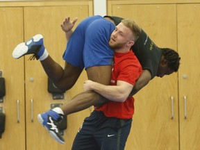 Ingersoll, Ont., wrestler Clayton Pye may have lost his chance to qualify for the Tokyo Games on Sunday, but he has nothing to be ashamed about. The Brock University athlete was stabbed, nearly fatally, in 2017. (Jack Boland/Toronto Sun)