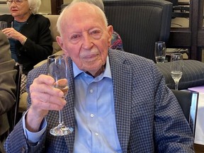 Former Hamilton rabbi Bernard Baskin turns 100 on March 9, 2020. (Sue-Ann Levy, Toronto Sun)