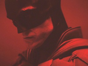 The first look at Robert Pattinson’s Batman suit from director Matt Reeves. (twitter.com/mattreevesLA)