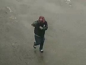 An image released by York Regional Police of a suspect sought in the shooting of a business at Highways 7 and 50 on March 11.