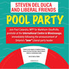 A media notice from the Ontario Progressive Conservatives mocks Del Duca’s struggles to get municipal approval for his swimming pool.
