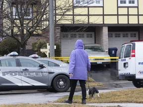 Toronto Police at the scene of a home invasion on Persimmon Court in Etobicoke on Tuesday, March 10, 2020. Stan Behal/Toronto Sun