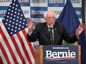 Democratic U.S. presidential candidate Bernie Sanders speaks about coronavirus in Burlington, Vermont, U.S. March 12, 2020.