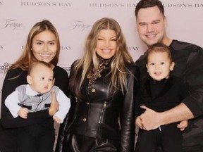 Derek Soberal with Fergie, of Black Eyed Peas fame (Supplied photo)