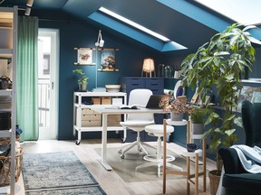 If you have a home office – kudos, but you need to ensure it is a clutter-free, functional place to work. Image courtesy of IKEA Canada