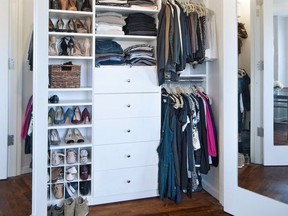 Adding drawers, shelving and mirrors are just a few options to create an organized closet this spring. Photo: californiaclosets.ca