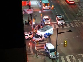 A 35-year-old man died in hospital after being shot multiple times at St. Clair Ave. W. and Winona Dr. on Wednesday night. MICHAEL PEAKE/ SUPPLIED