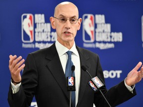 NBA commissioner Adam Silver and board of governors meet today via teleconferencing to discuss options or restarting the season.