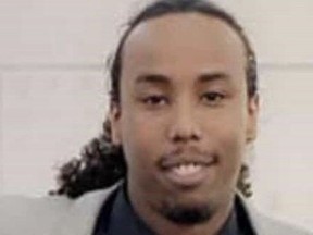 The body of Ayoub Mohamed, 25, was found along the Lake Ontario shoreline in Burlington on March 24, 2020, and his death has since been deemed a homicide. (Toronto Police handout)